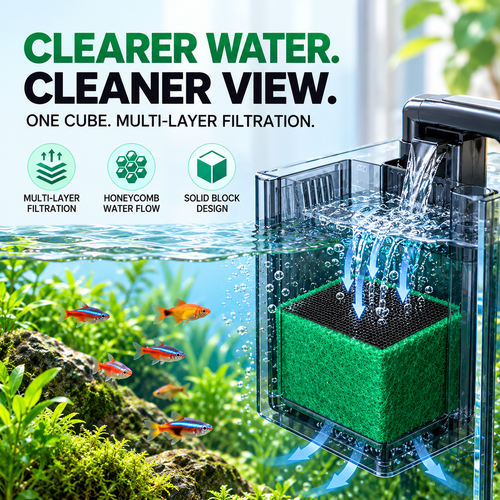Activated Carbon Filter Cube for Aquarium Water Purification