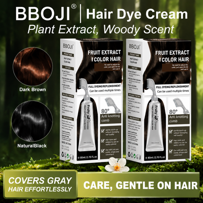 Comb-In Hair Dye Creamfor Gray Coverage