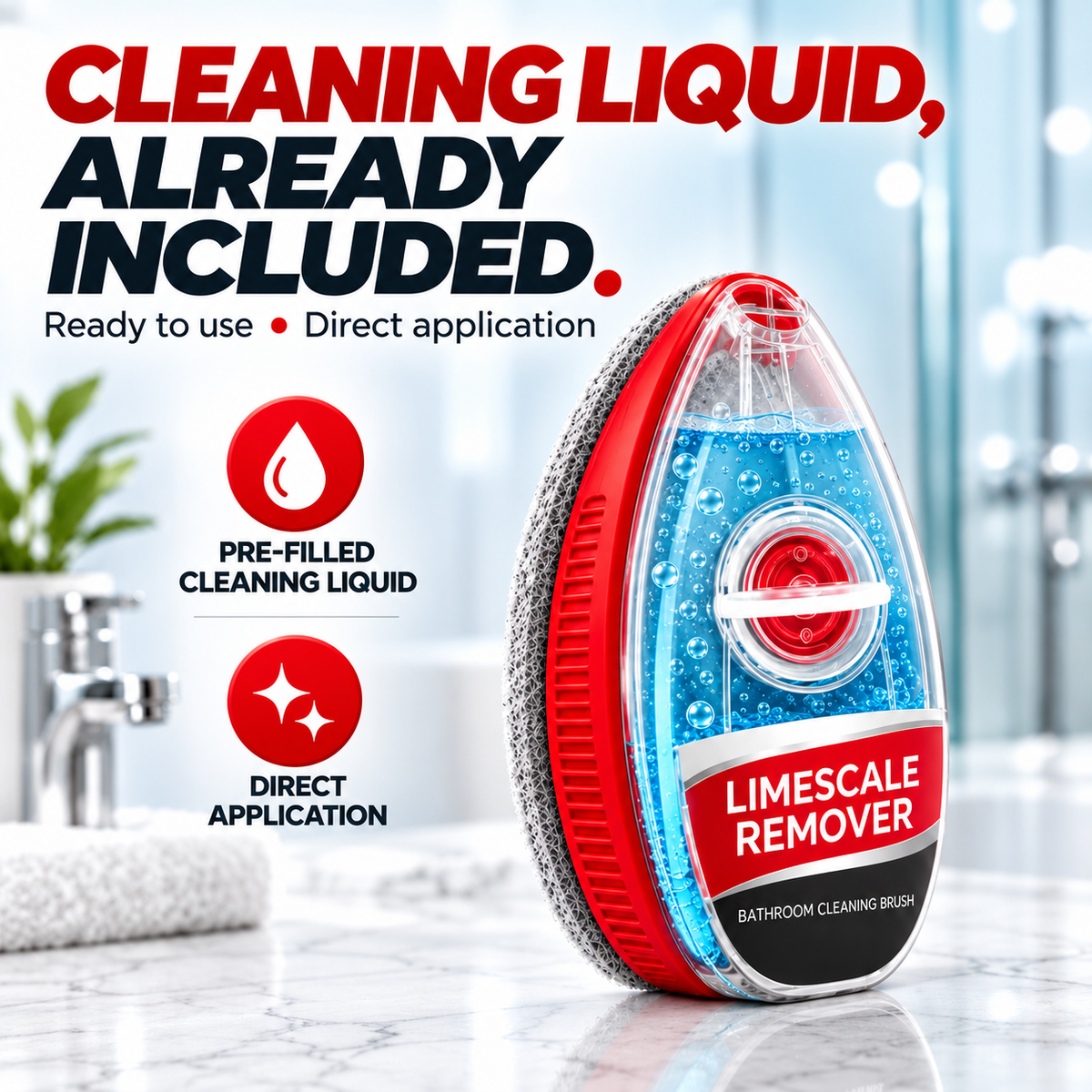 🔥Buy 1 Get 1 Free🔥Limescale Remover Bathroom Cleaning Brush
