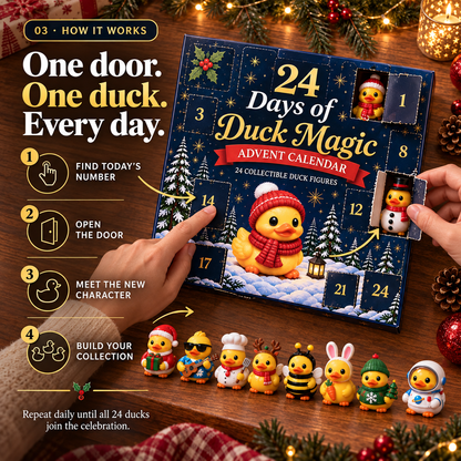 Christmas 24 Days of Duck Magic Collectible Figures - Duck Magic Advent Calendar