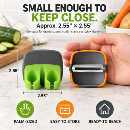 Hand Vegetable Peeler Palm Peeler Rubber Finger Grips Comfortable to Peel Pumpkin, Carrot, Cucumber, Potato and More