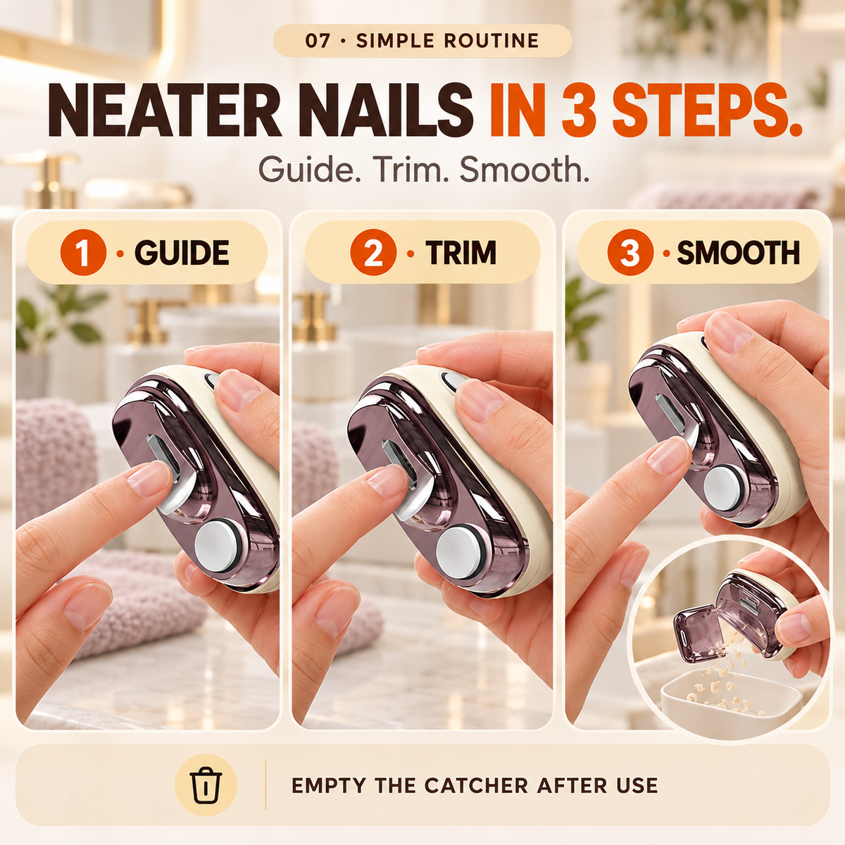 💅 2-in-1 Electric Nail Clipper & Smoother 🌟