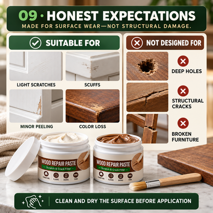 Wood Repair Paste for Furniture and Floor