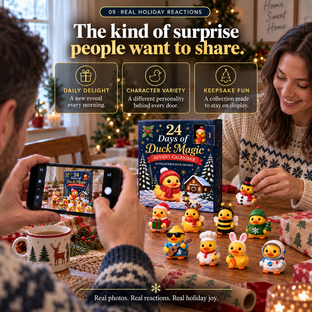 Christmas 24 Days of Duck Magic Collectible Figures - Duck Magic Advent Calendar