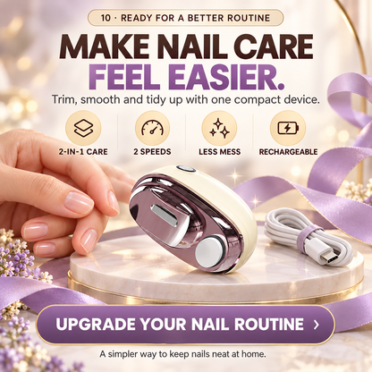 💅 2-in-1 Electric Nail Clipper & Smoother 🌟