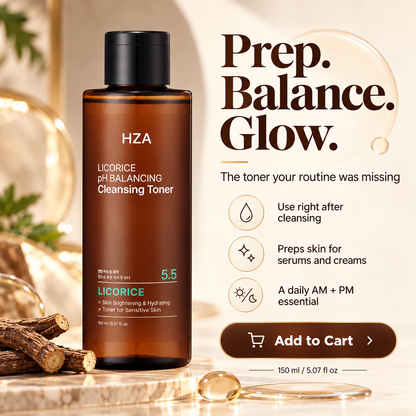 HZA Licorice pH 5.5 Balancing Cleansing Toner, 5.07 fl oz