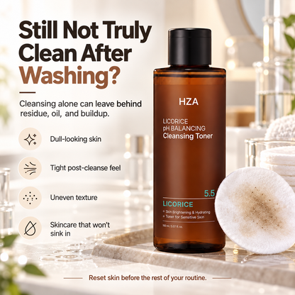 HZA Licorice pH 5.5 Balancing Cleansing Toner, 5.07 fl oz