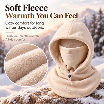 One-piece flannel warm mask hat– Full Face & Neck Winter Protection for Outdoor Adventures