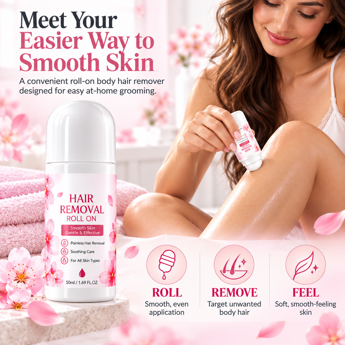 Gentle Smooth Roll-On Body Hair Removal