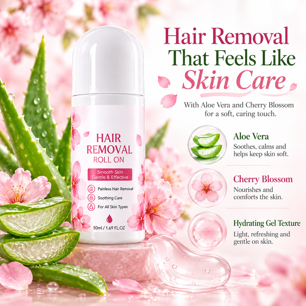 Gentle Smooth Roll-On Body Hair Removal