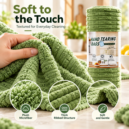 🔥Buy 2 Get 1 Free🔥Tear-Off Microfiber Cleaning Cloth Roll, Absorbent Lint-Free