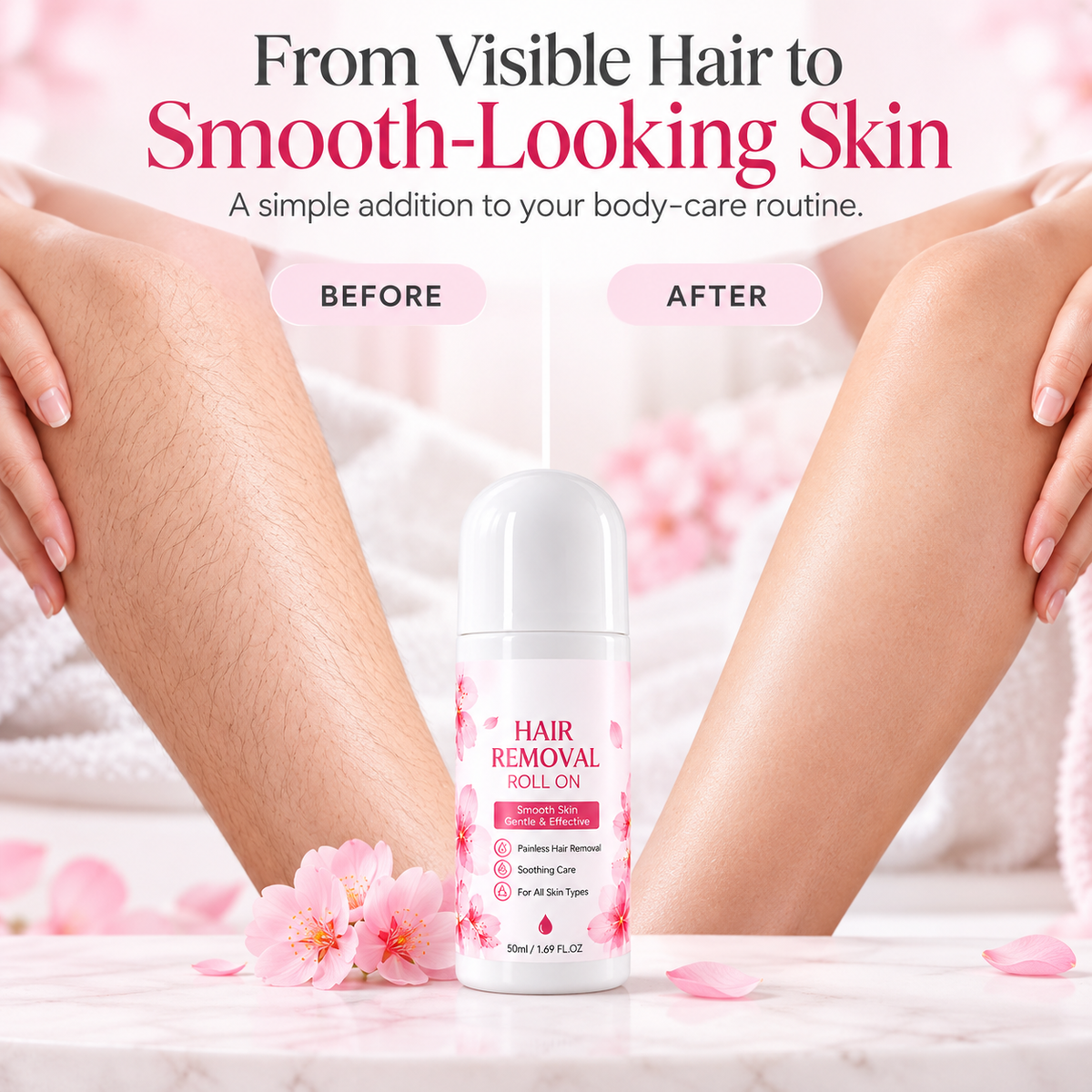 Gentle Smooth Roll-On Body Hair Removal