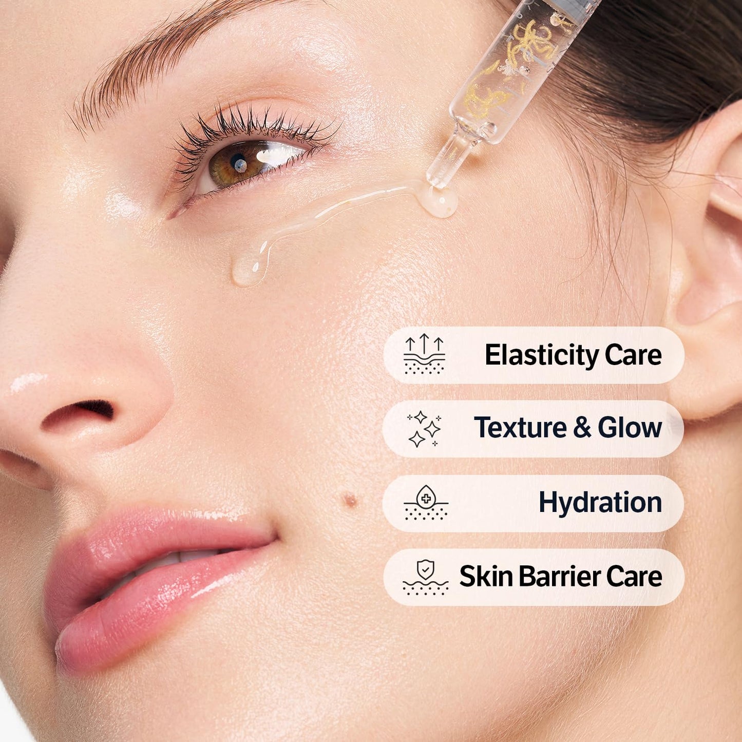 Deep Collagen Silk Peptide Intensive Lifting Ampoule Serum - Korean Anti-Aging Facial Essence
