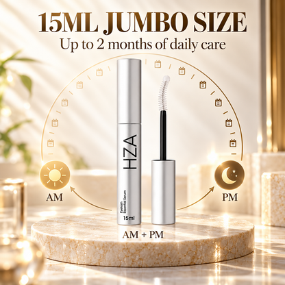 Essential Eyelash Growth Serum, Jumbo Size 0.5fl.oz - Safe & Gentle Lashes Care, Fuller, Thicker in 2 Weeks, Non-Prostaglandin, Hormone-free