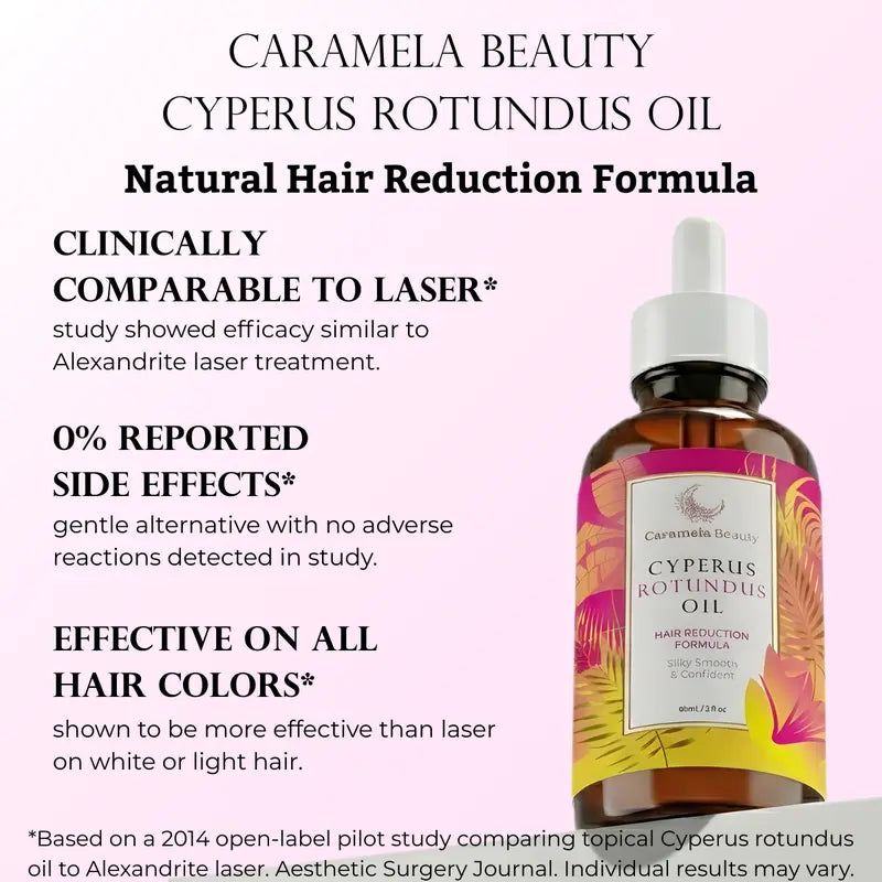 Caramela Beauty Zyperngrasöl zur natürlichen Haarwuchsreduktion