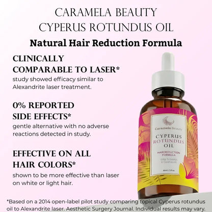 Caramela Beauty Zyperngrasöl zur natürlichen Haarwuchsreduktion