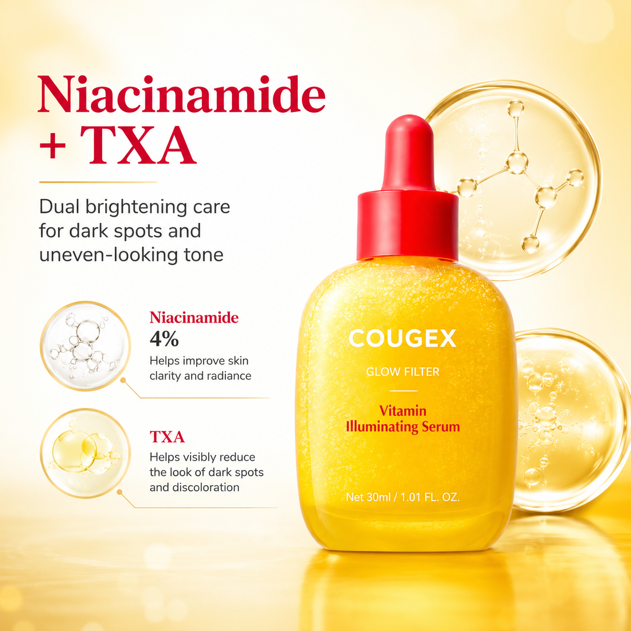 Vitamin Illuminating Serum Double Pack | Niacinamide 4% & TXA