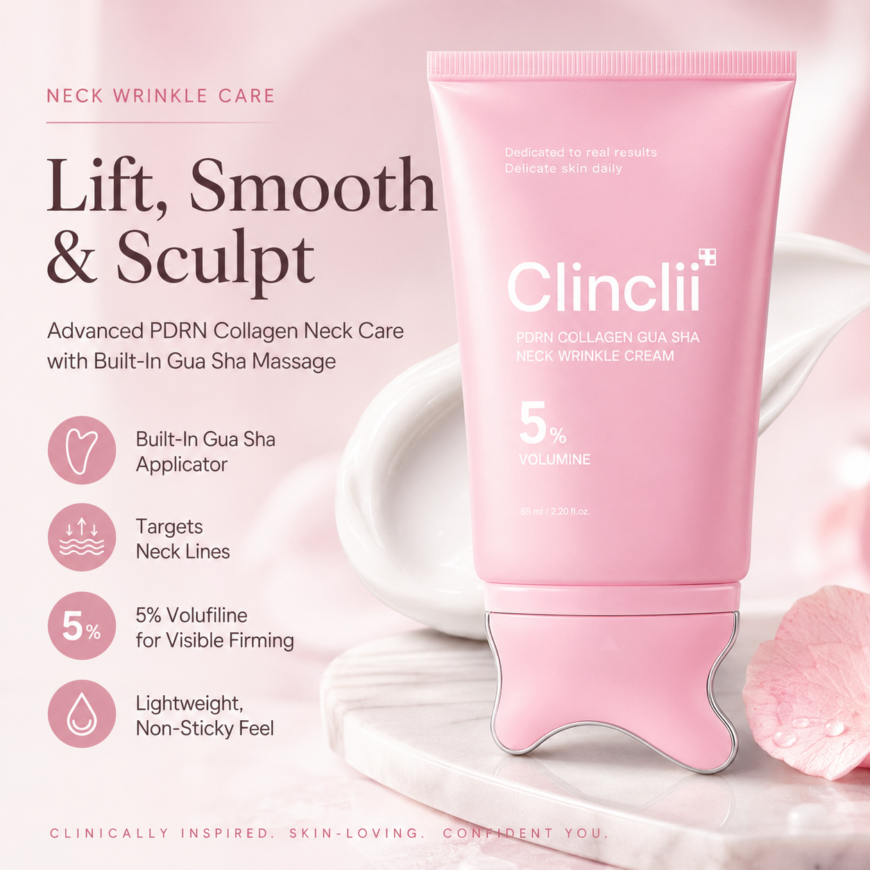 Collagen Gua Sha Neck Wrinkle Cream