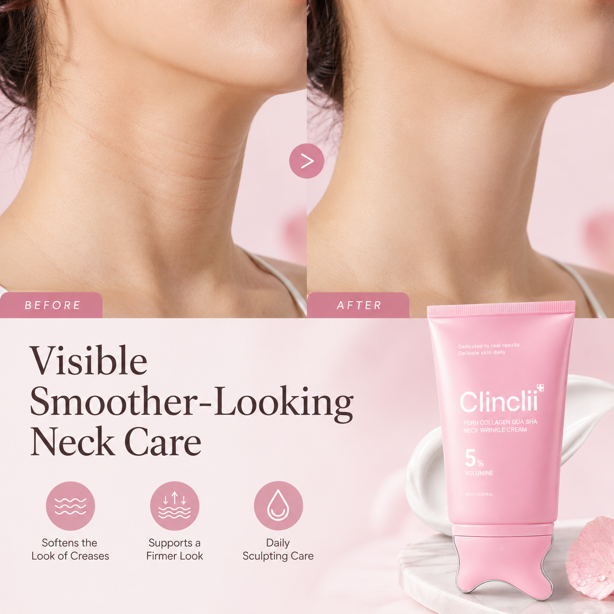 Collagen Gua Sha Neck Wrinkle Cream