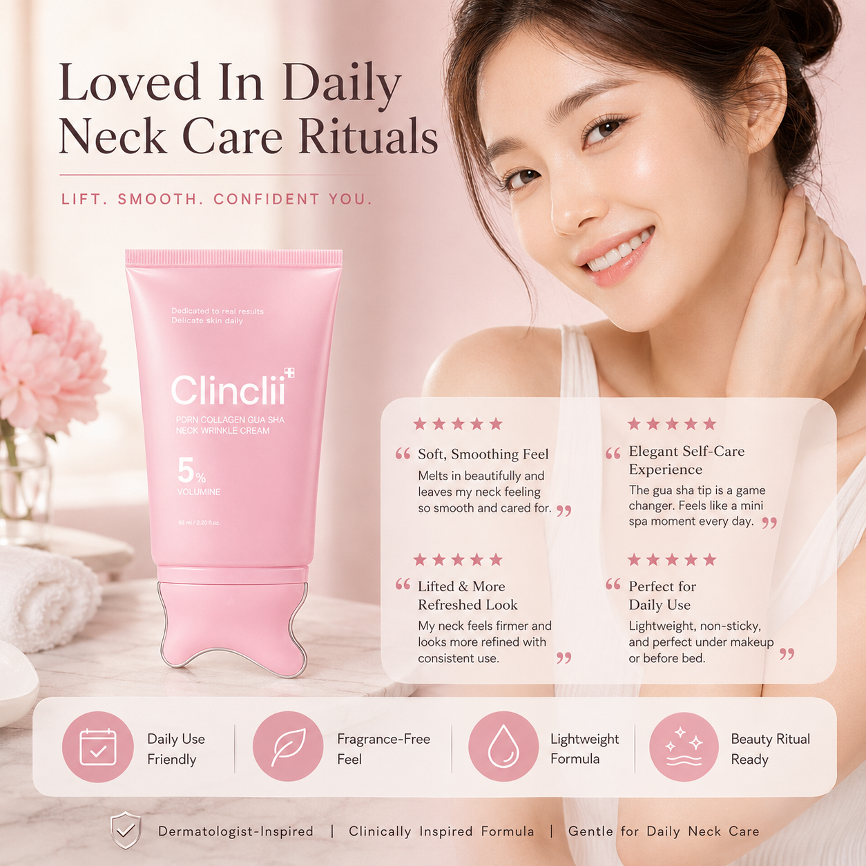 Collagen Gua Sha Neck Wrinkle Cream