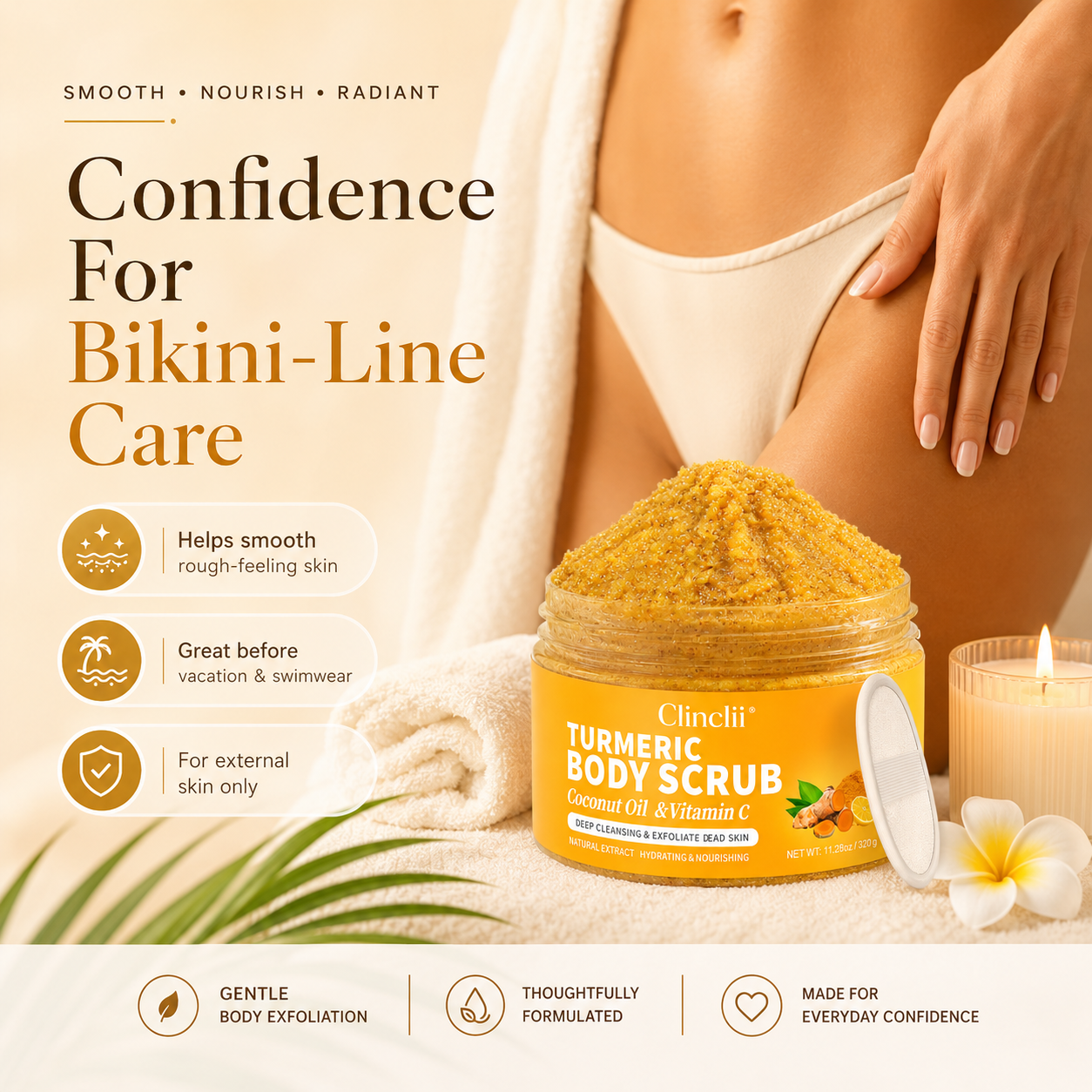 ✨Last Day 40% OFF💗Turmeric Exfoliating Body Scrub