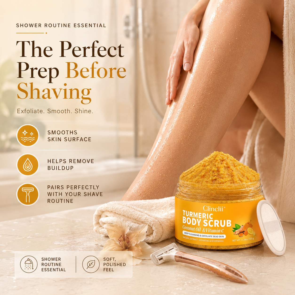 ✨Last Day 40% OFF💗Turmeric Exfoliating Body Scrub