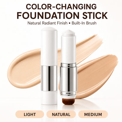 🎉BUY 1 GET 1 FREE🎉Color-Changing Foundation Stick with Collagen Capsules - Dual-Ended with Detachable Brush