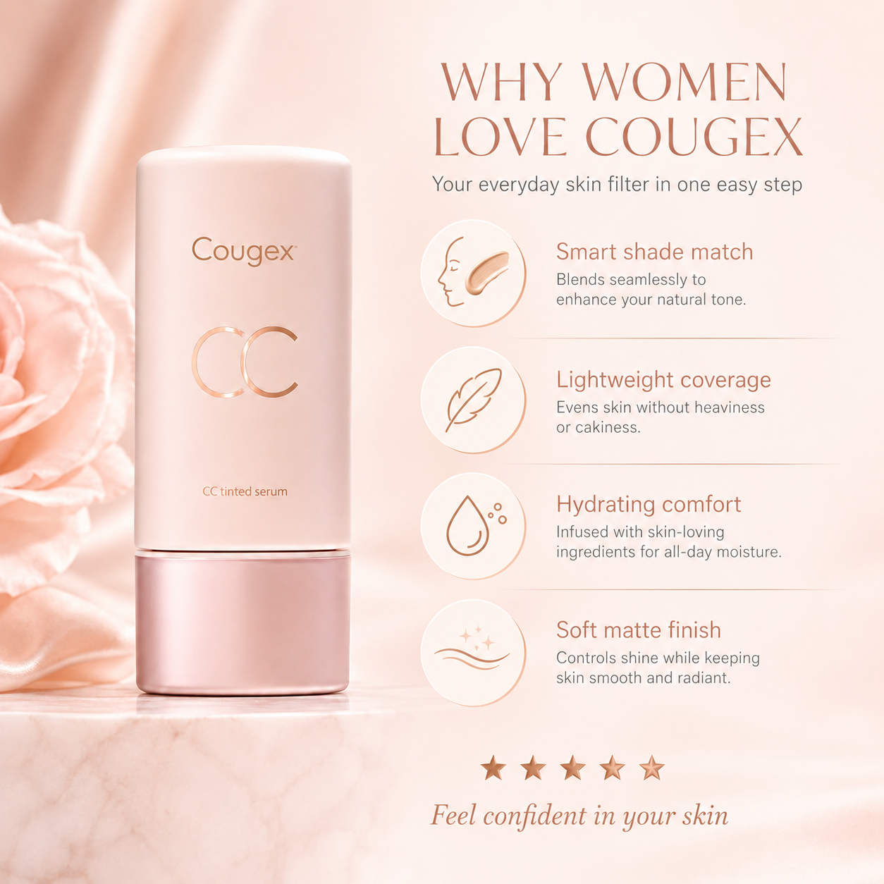 Lightweight Moisturizing Matte Finish Cream