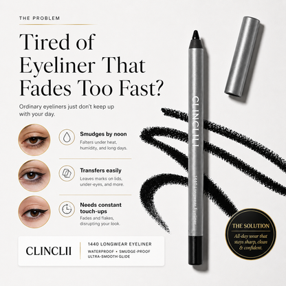 🌸 Longwear Eyeliner - Lightweight and Waterproof