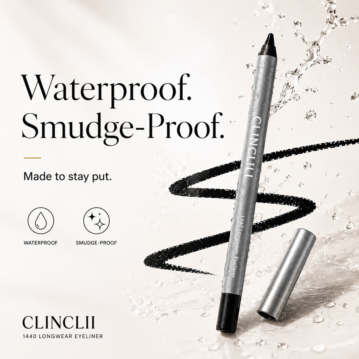 🌸 Longwear Eyeliner - Lightweight and Waterproof
