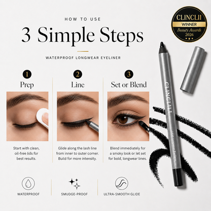 🌸 Longwear Eyeliner - Lightweight and Waterproof