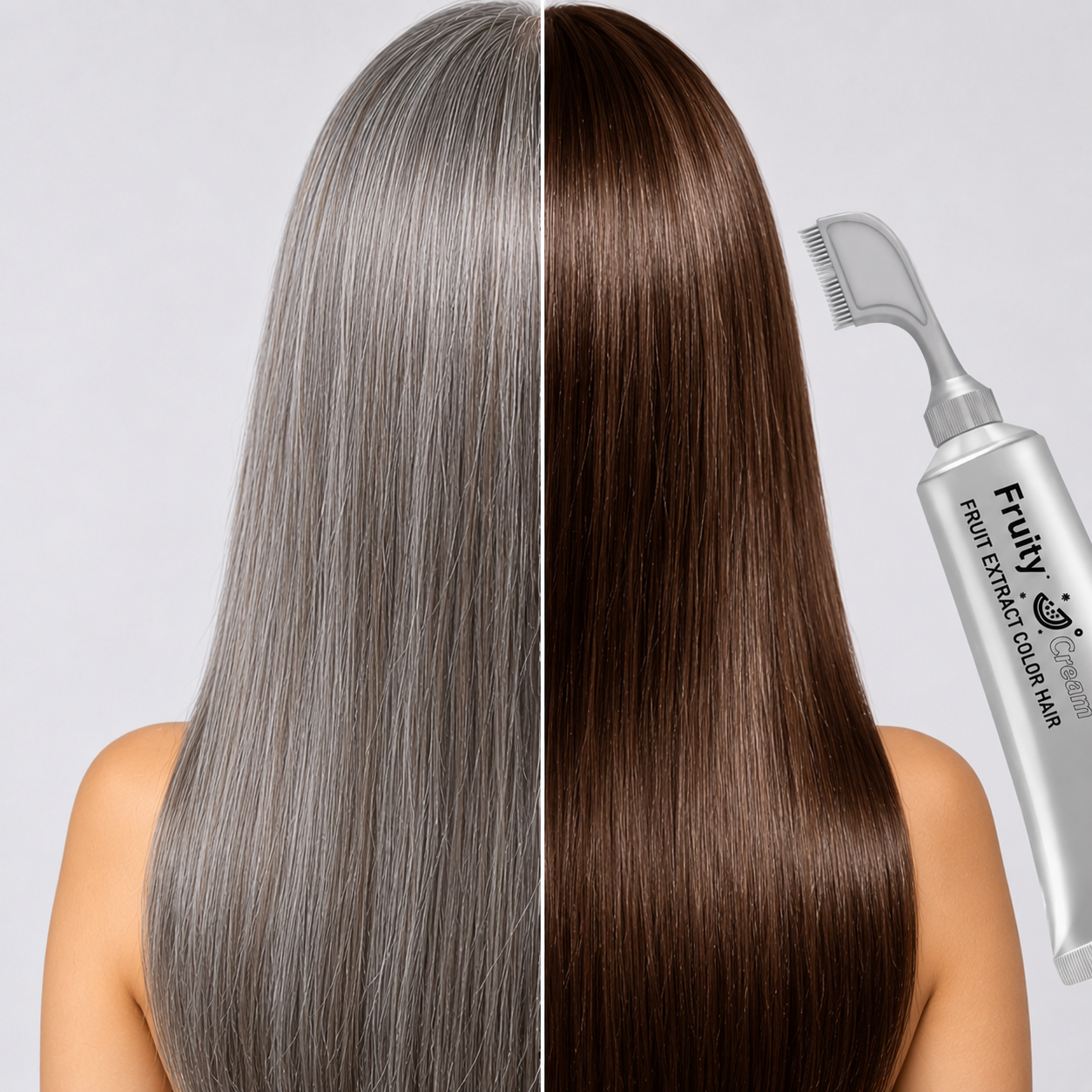 Comb-In Hair Dye Creamfor Gray Coverage