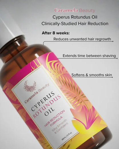 Caramela Beauty Zyperngrasöl zur natürlichen Haarwuchsreduktion