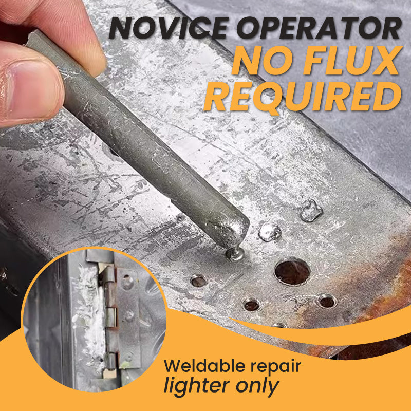 Repair rod applied to sheet metal