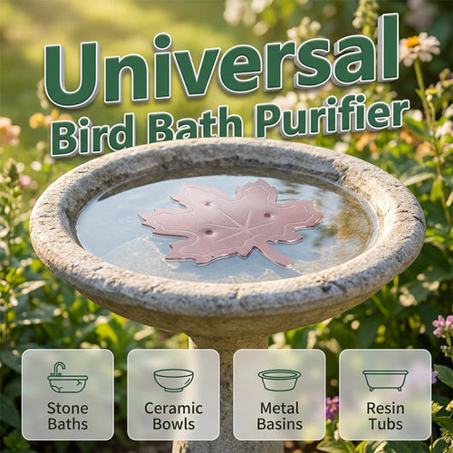 🌿Universal Fit Bird Bath Cleaner🐦💦Wildlife-Safe Leaf Purifier for Fresh, Clear Water in Any Garden Basin | Rust-Resistant & Low Maintenance🛡️✨