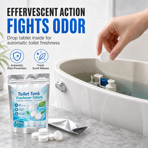 🥳2026 HOT SALE🚽✨ Toilet Tank Freshener Tablets – effervescent action fights odor✅