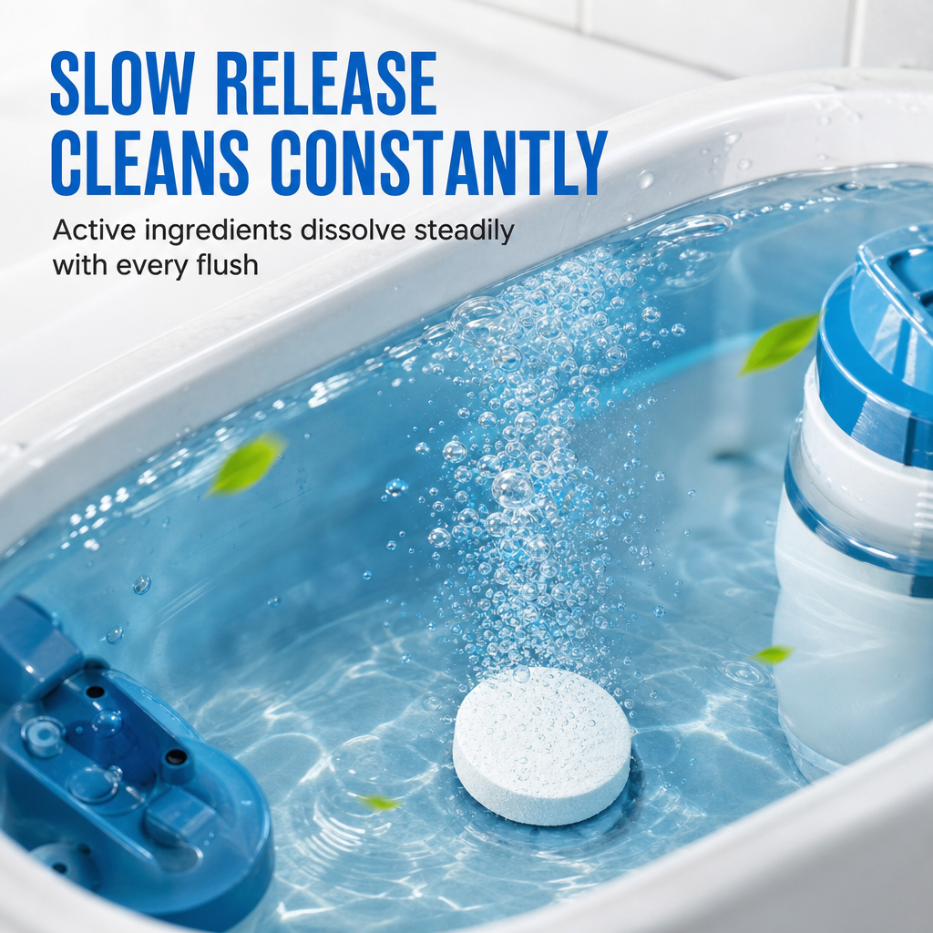 🥳2026 HOT SALE🚽✨ Toilet Tank Freshener Tablets – effervescent action fights odor✅