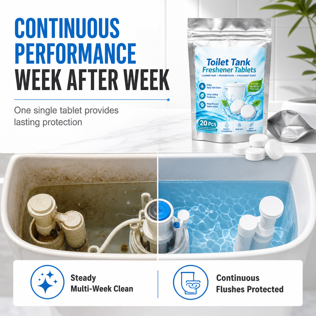 🥳2026 HOT SALE🚽✨ Toilet Tank Freshener Tablets – effervescent action fights odor✅