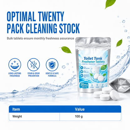 🥳2026 HOT SALE🚽✨ Toilet Tank Freshener Tablets – effervescent action fights odor✅