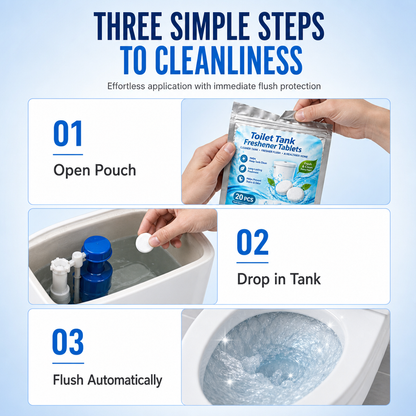 🥳2026 HOT SALE🚽✨ Toilet Tank Freshener Tablets – effervescent action fights odor✅