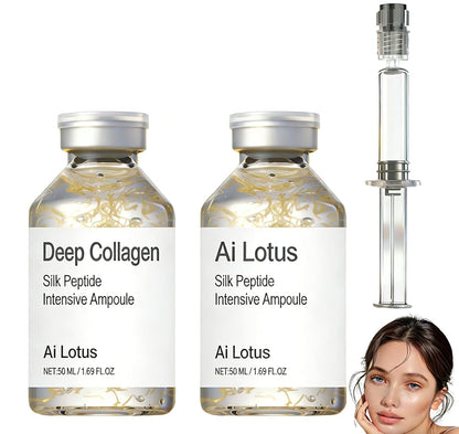 Deep Collagen Silk Peptide Intensive Lifting Ampoule Serum - Korean Anti-Aging Facial Essence